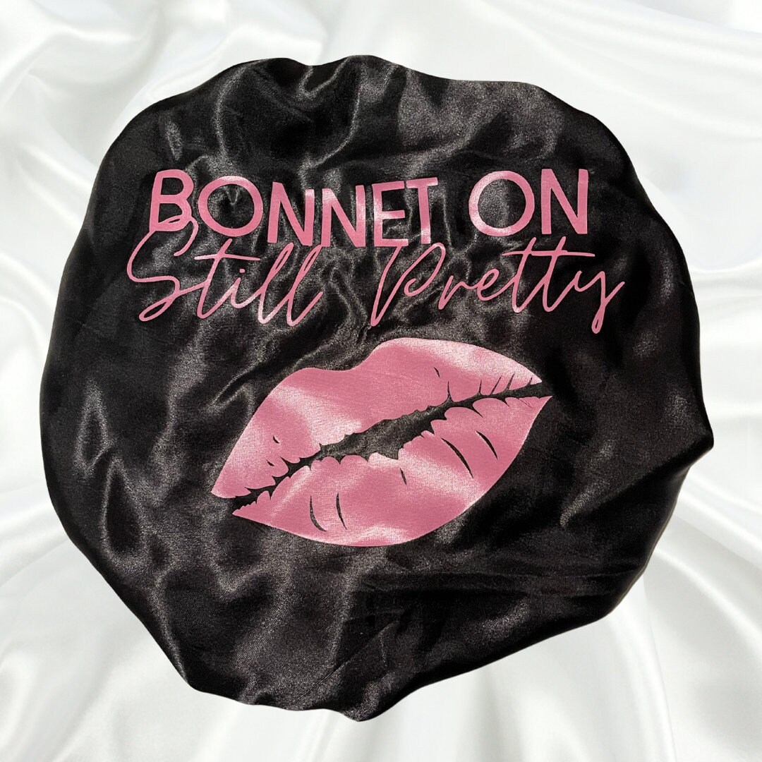 Pink Vault - Louis Vuitton inspired Bonnet 🤍 Silky Satin Sleeping