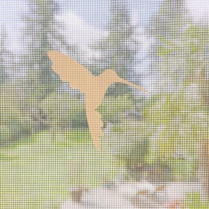 Retractable Screen Door Decals 5 per pack prevent collisions into screens, decorate, protect Hummingbird 画像 2