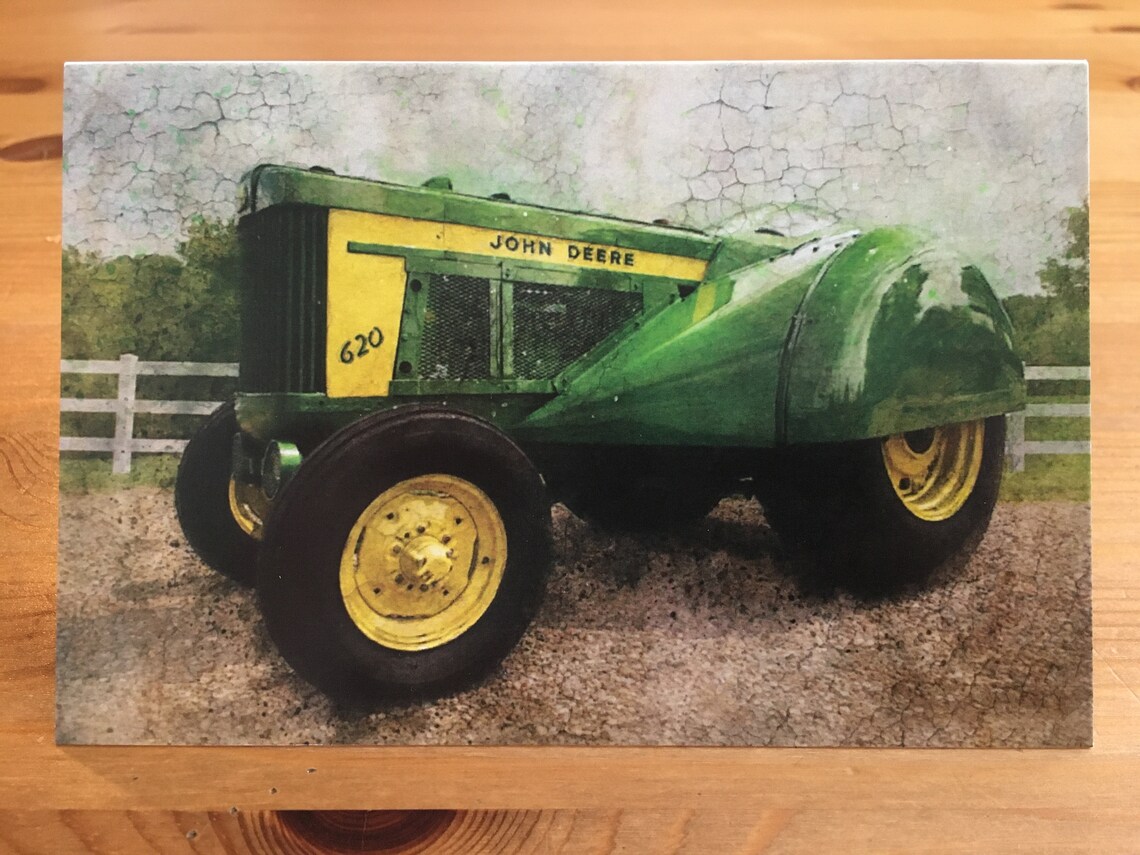 John Deere Tractor Greeting Cards Set of 4 unique cards with Etsy