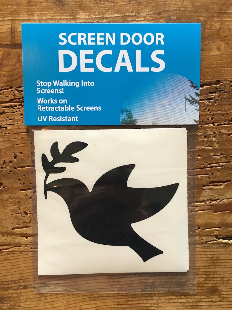 Retractable Screen Door Decals 5 per Pack Prevent Etsy