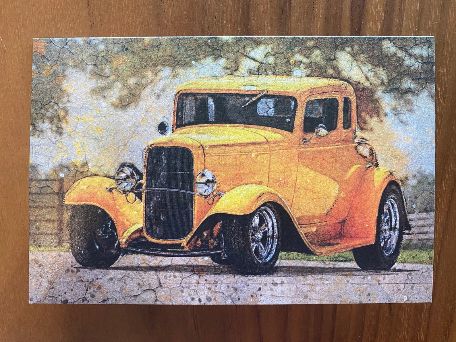 Classic Cars Greeting Cards Set of 4 Unique Cards With Etsy