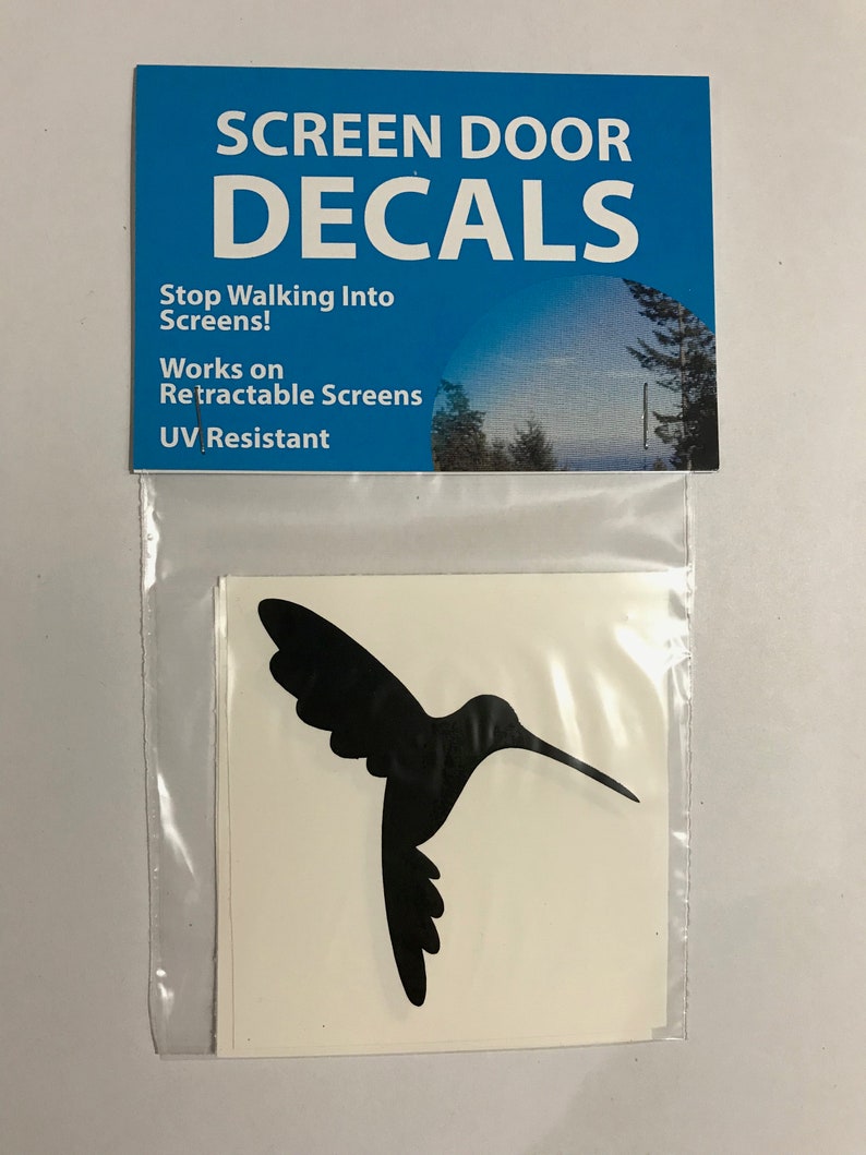 Retractable Screen Door Decals 5 per Pack Prevent Etsy