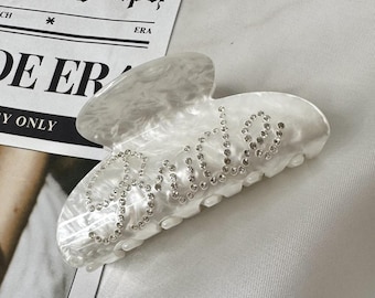 Personalised Bride claw clip, Bridal hair, bride hair accessory, Hen Party hair clip