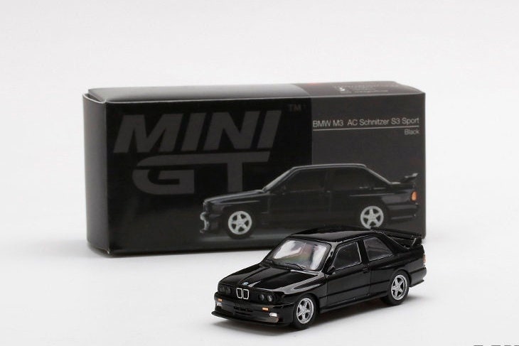 Mini GT 1:64 Scale BMW E30 M3 AC Schnitzer S3 Sport Black 