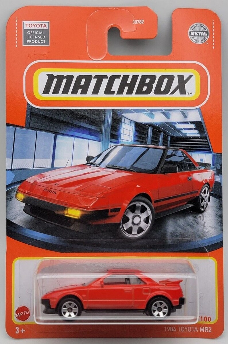Matchbox 164 Scale 1984 Toyota MR2 lights Down Red Etsy