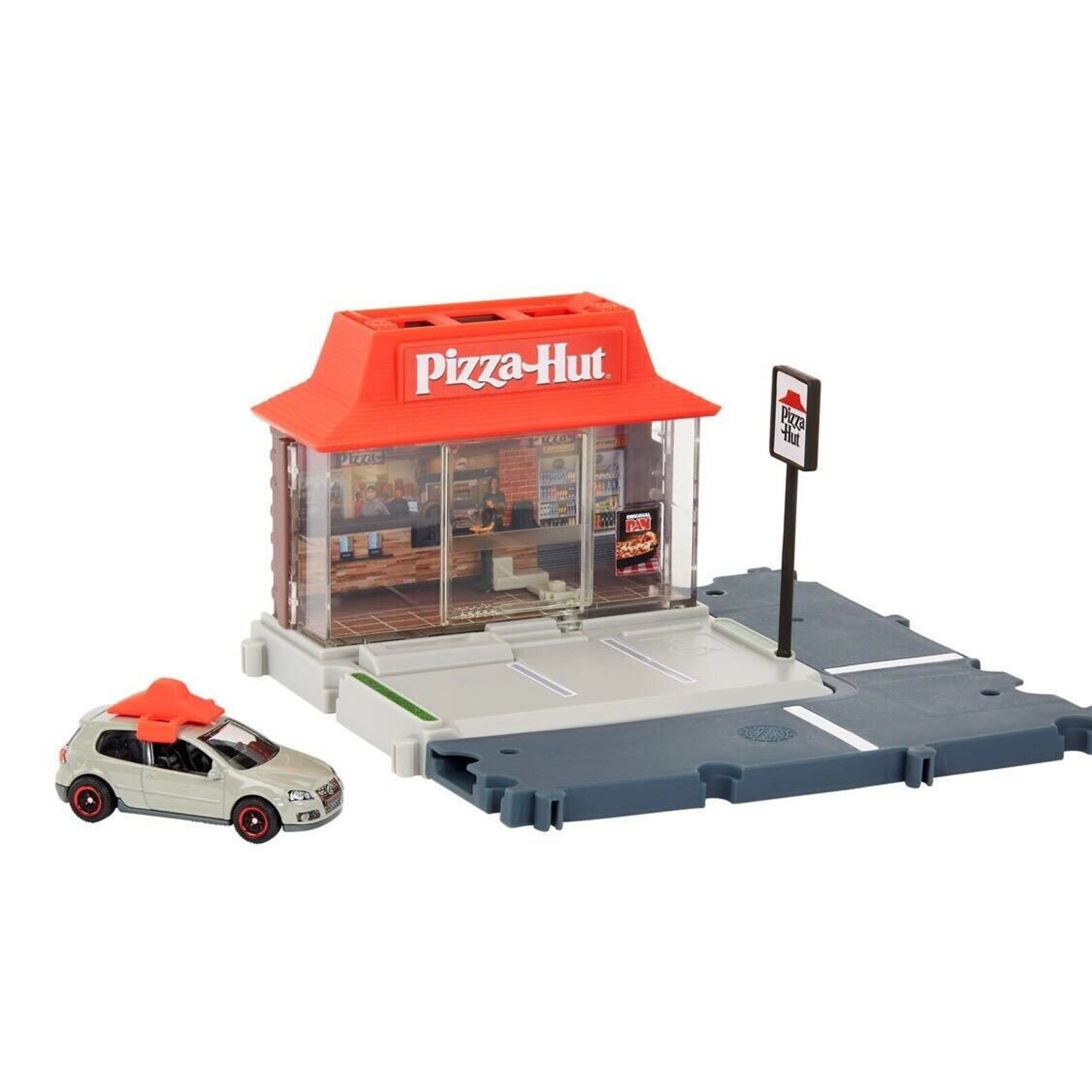 Matchbox Action Drivers Pizzahut Play Set With 164 Scale Etsy