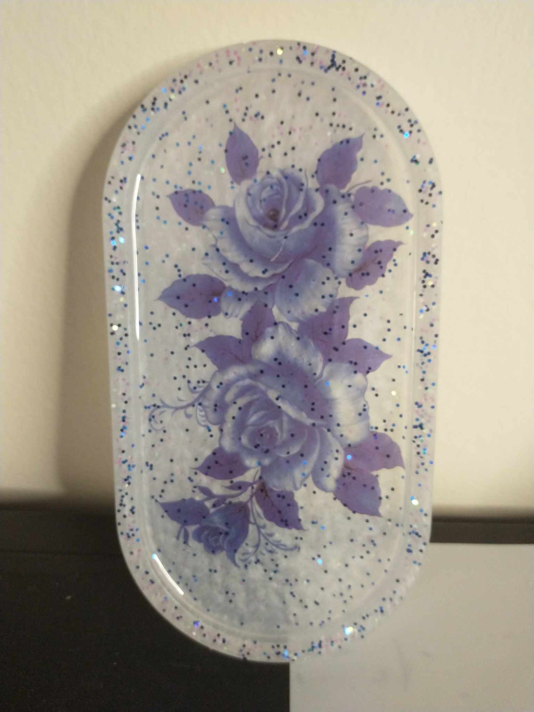 Paradis Blue Flower Tray
