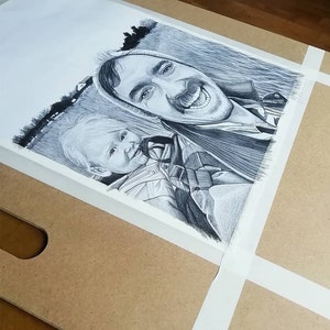 Hand Drawn A3 Pencil Portrait