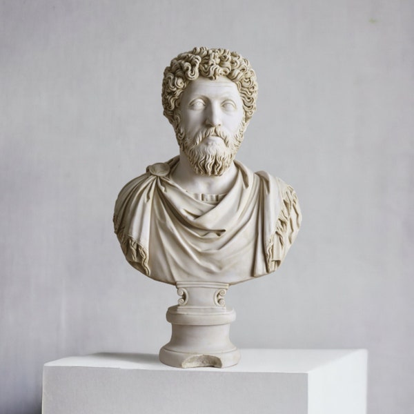 Marmeren standbeeld van Marcus Aurelius, de filosoof-koning