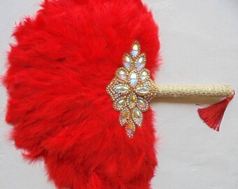 Bridal Hand Fan, Feather Handfan, Bridal Fan, Wedding Bridal HandFan, Hand Fan, wedding fan Traditional Hand fan