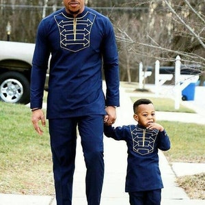 Father and son outfit, father and son matching attire, Father and son matching native wear, African outfit, African men outfit