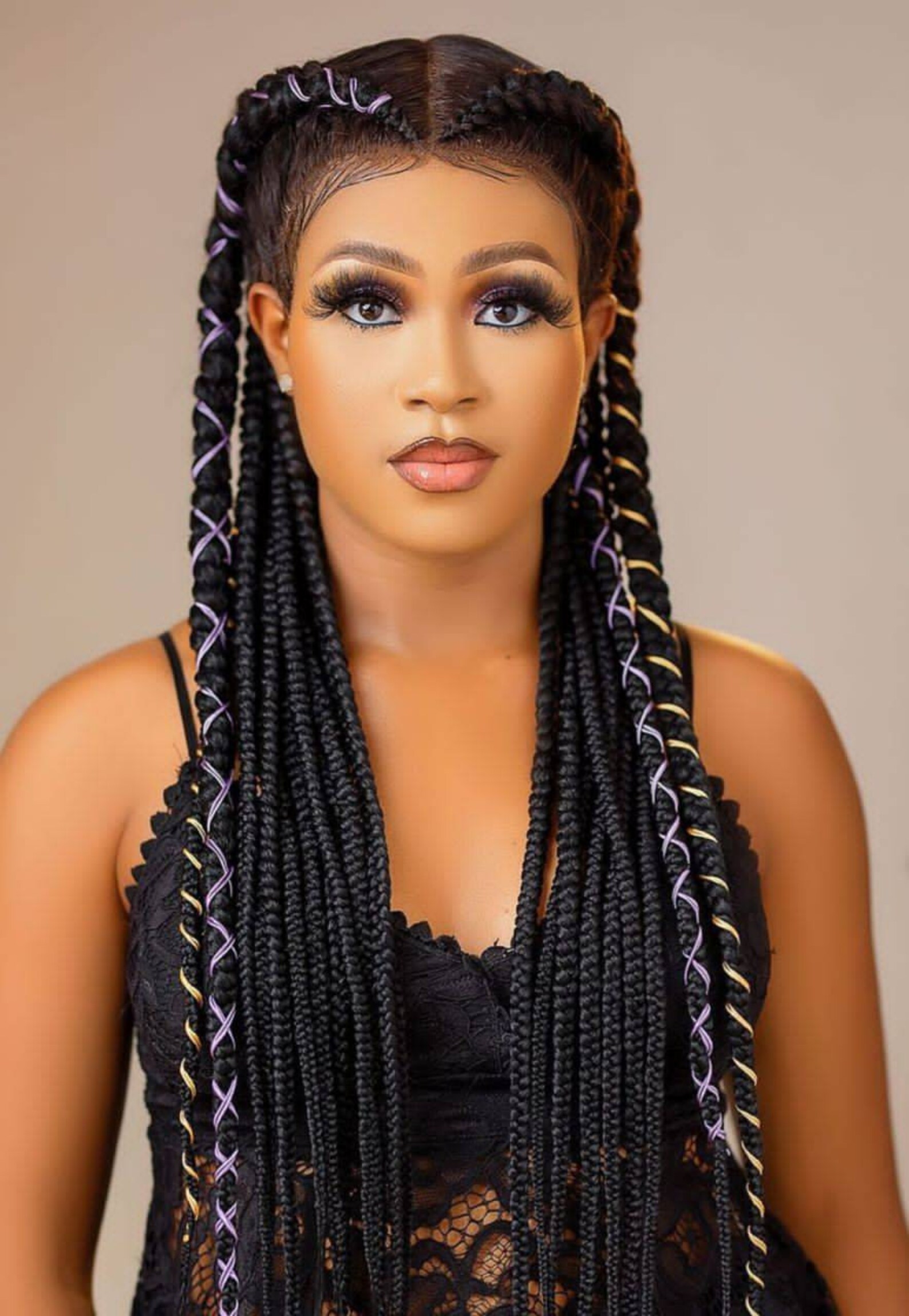 Braided Wig Ombre Braid Wig Knotless Box Braided Wig Braided Etsy UK