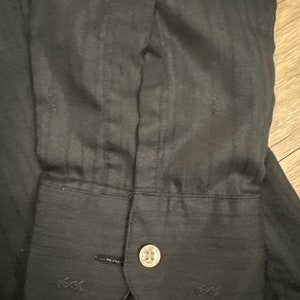 YSL 70s Vintage Black Men's Dress Shirt image 4