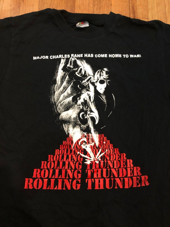 Vintage T Shirt / Rolling Thunder Cult T-Shirt Me… - image 9