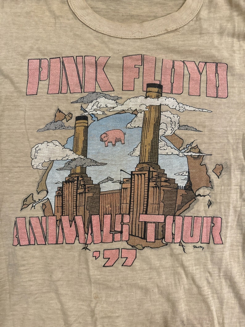 Calamita Da Frigo Pink Floyd Animals Tour '77, Ufficiale Rock Off, Rame Antico