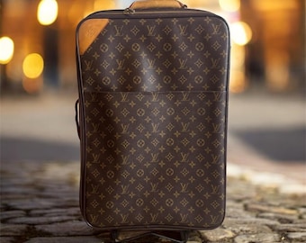 Vintage Louis Vuitton Monogram Suitcase 24 Decorative Display Luggage Vachetta