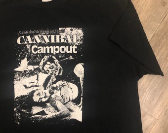 Vintage T Shirt / Cannibal Campout Cult T-Shirt Mens Large