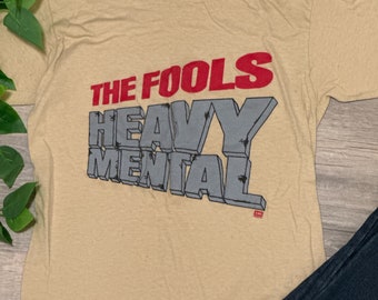 Vintage T Shirt / The Fools Heavy Mental Cult T-Shirt 1981 promo shirt