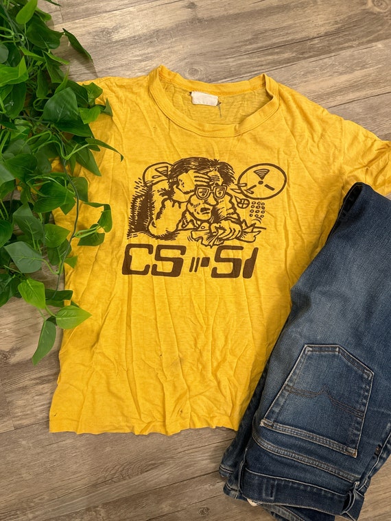 Vintage Robert Crumb Computer Science T Shirt / Gr