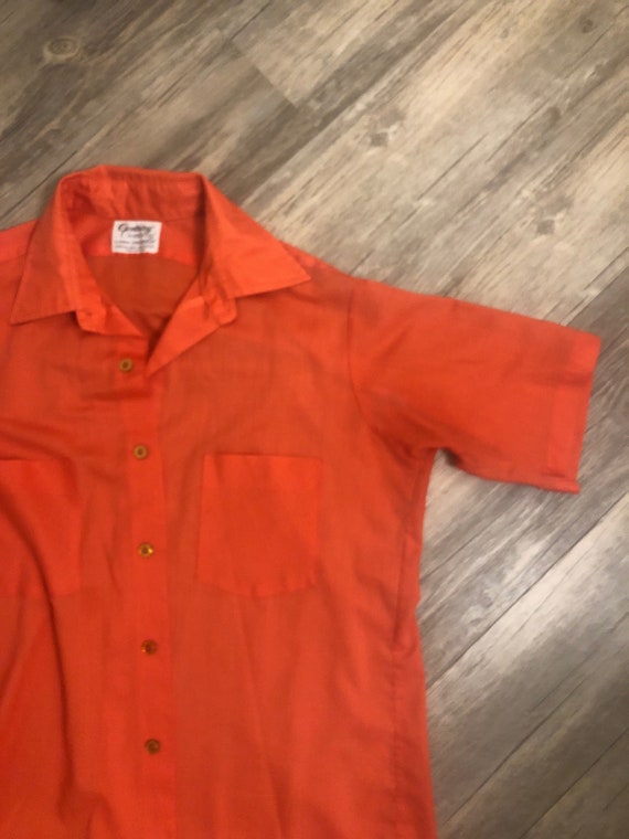 Van heusen orange dress shirt cheap
