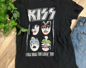 Kiss T Shirt / Concert Repro Shirt Unisex Tee / M