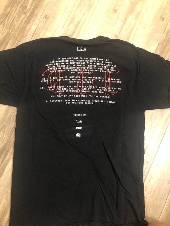 Top Dawg Entertainment T Shirt TDE Kendrick Lamar SZA Hip Hop Rap