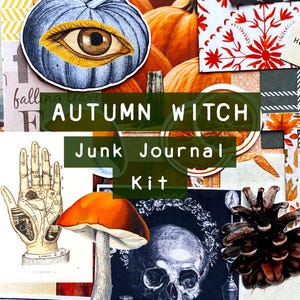 Autumn Witch Junk Journal Supplies  |  Fall Ephemera
