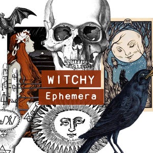Witch Ephemera  |  Junk Journal Supplies  |  Witchy Journaling Supplies