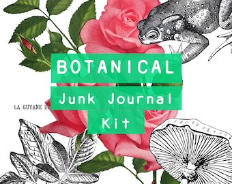 Botanical Ephemera  |  Vintage Woodland Stickers  |  Nature Scrapbook Pack