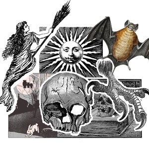Witch Ephemera  |   Junk Journal Supplies  |  Witchy Journaling Supplies