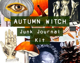 Autumn Witch Junk Journal Supplies  |  Fall Ephemera