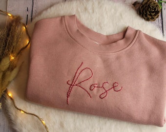 Personalized embroidered children's cotton sweatshirt