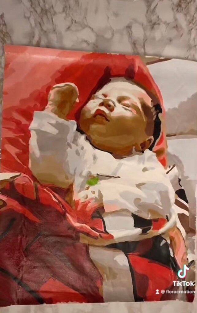 Toile Personnalisée Peinte à La Main