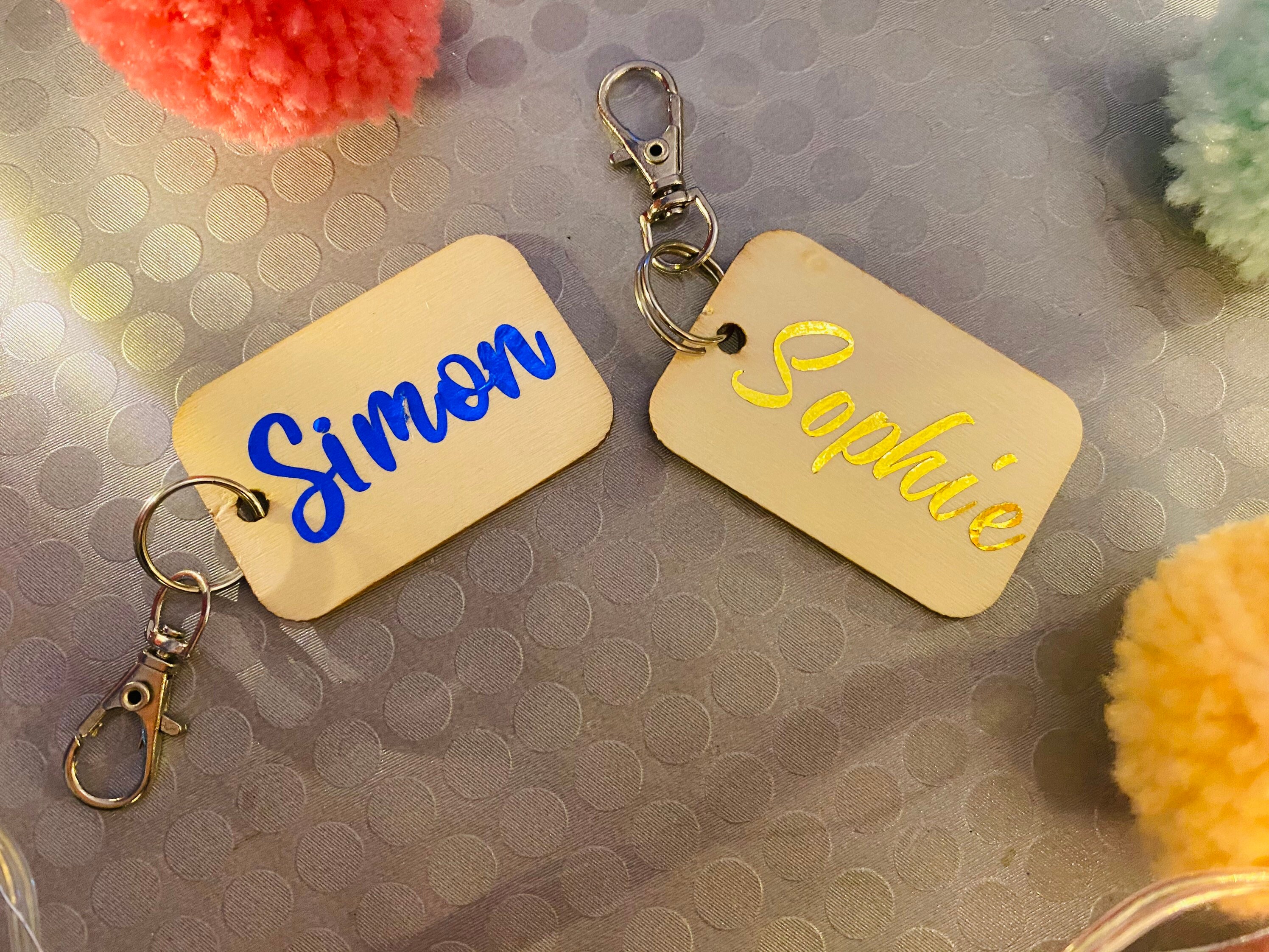 Porte-Clés en Bois Personnalisé