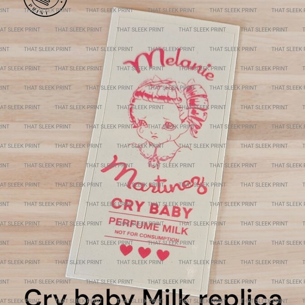 Melanie Martinez - Cry baby Milk bottle replica sticker