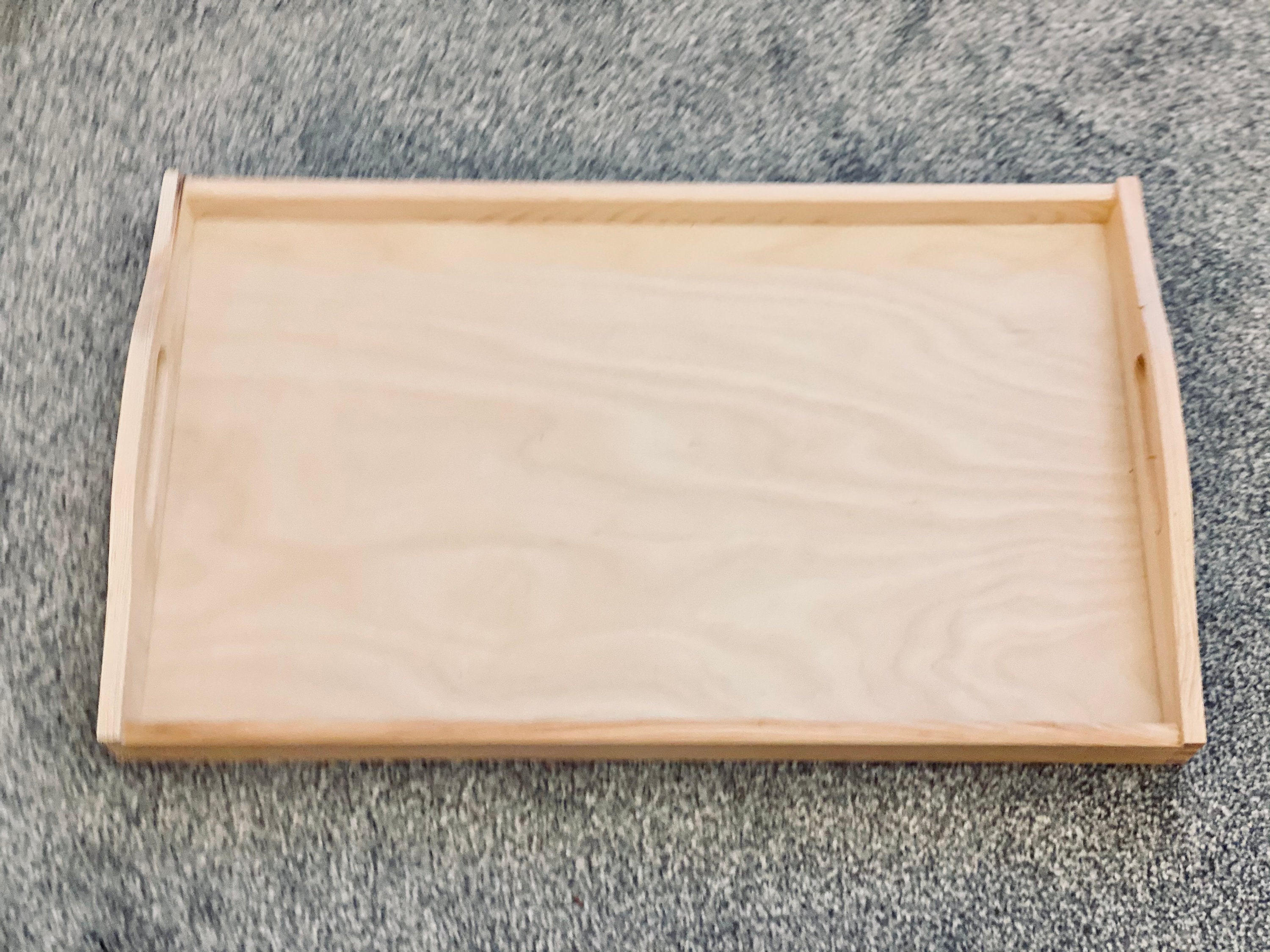 Montessori Wooden Tray / Large Tray / Educational Tray / Etsy