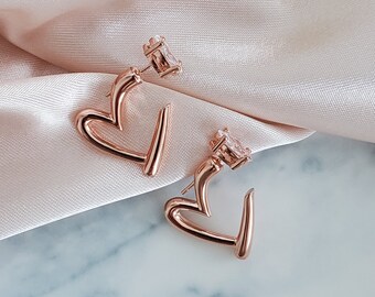 【TATIANA】LOVELY HEART HOOP EARRING★ピアス★送料・関税込 アニカイネズ ANNIKA INEZ ANNIKA INEZ ピアス Voluptuous Heart