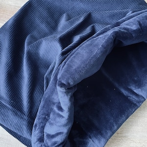CUDDLY BAG NAVY dark blue, sleeping bag, dog bed, cuddly bag, dog cave, dog cave