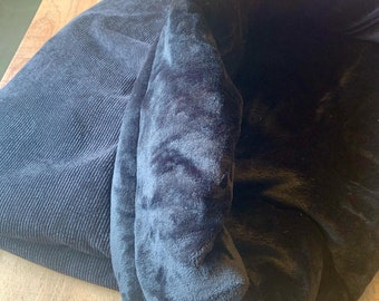 Kuschelsack „Blacky“ schwarz , Schlafsack, Hundekorb, Hundebett, Hundehöhle