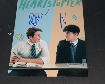 Joe Locke and Kit Connor Signed Heartstopper Poster LGBTQ 8x10 Photo