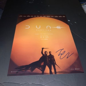 Timothee Chalamet firmó foto 11x14 Paul Atreides Dune Wonka Llámame por tu nombre LGBTQ A