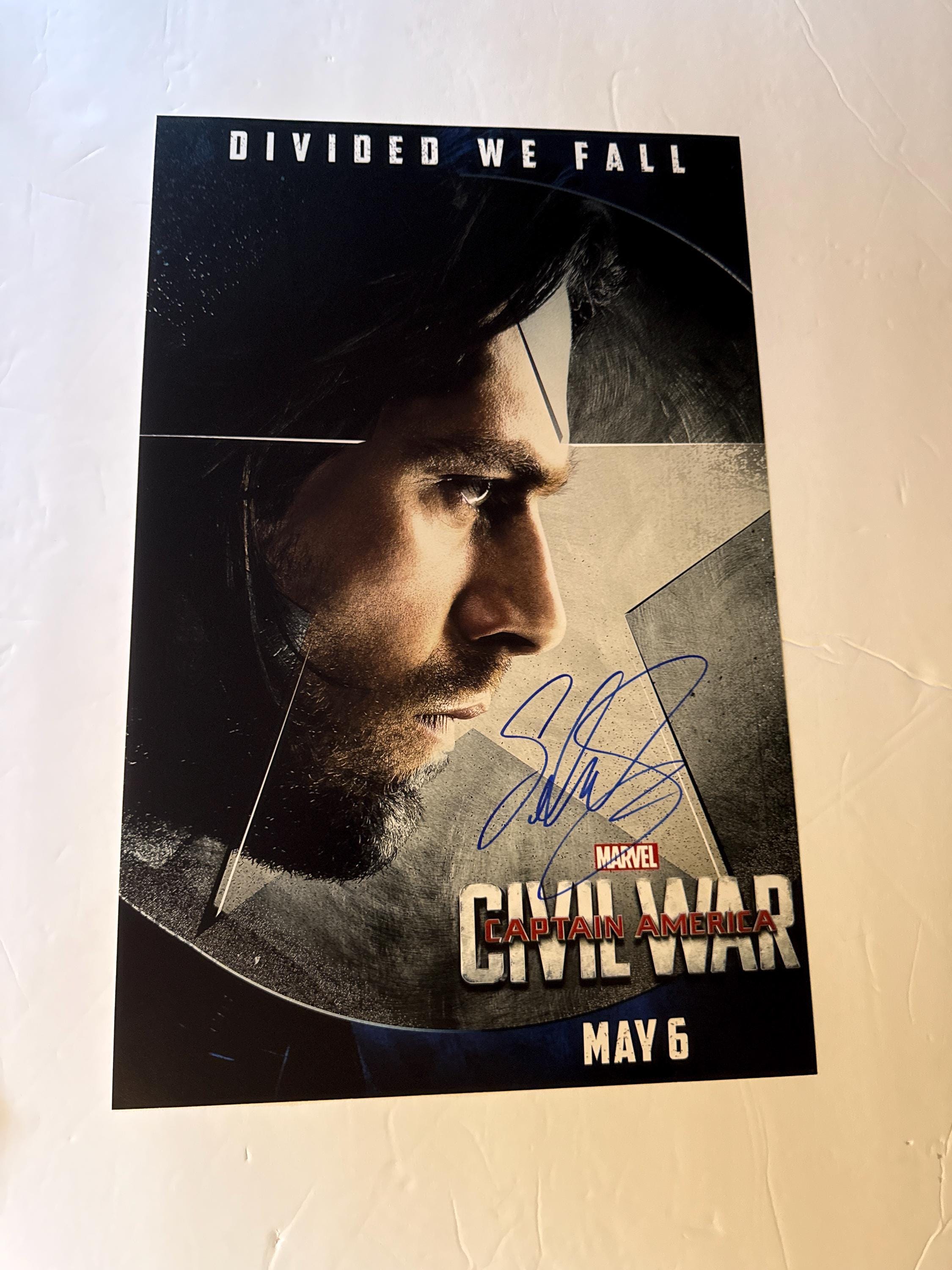 Sebastian stan autograph - Etsy 日本