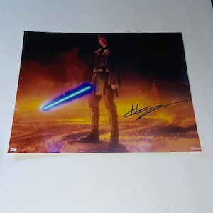 ヘイデン・クリステンセン サイン入り スターウォーズ ダース・ベイダー アナキン・スカイウォーカー ファイアー ムービー 11x14 写真