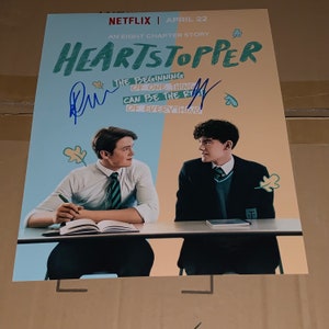 Joe Locke and Kit Connor Signiertes Heartstopper Staffel 1 Poster LGBTQ 11x14 Photo