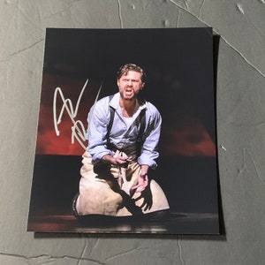 Aaron Tveit Signed Sweeney Todd Broadway 8x10 Photo