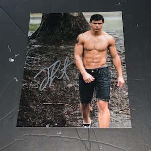 Taylor Lautner assinou Jacob Black sem camisa Crepúsculo Foto 8x10