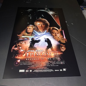 ヘイデン・クリステンセン サイン入り 11x17 写真 スター・ウォーズ シスの復讐 アナキン・スカイウォーカー ダース・ベイダー
