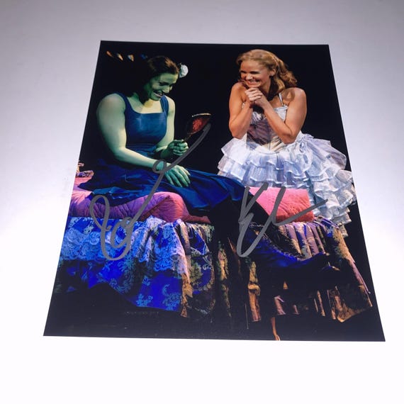 Idina Menzel & Kristin Chenoweth Signed Wicked Broadway 8x10 Photo D - Etsy