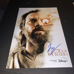 Ewan McGregor signiertes 11x17 Foto Star Wars Obi Wan Kenobi