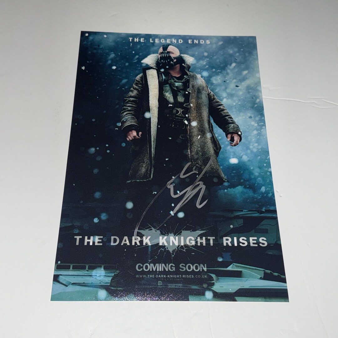 俳優トム・ハーディ氏直筆サイン入りポートレート:バットマンダークナイトライジング 俳優トム・ハーディ氏直筆サイン入りポートレート:バットマンダーク